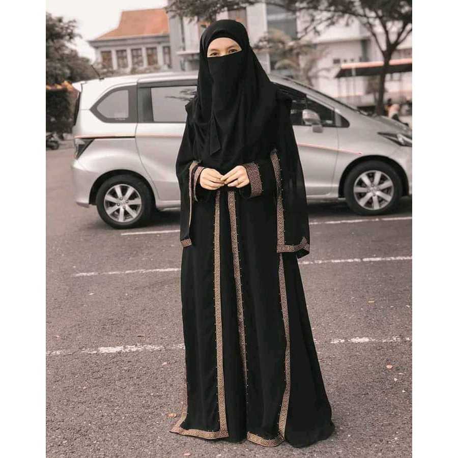 ชุดเดรสอาบายาราคาถูก kom1 sabyan - syari abaya - อินเทรนด์ - งานแต่งงาน - แฟชั่นมุสลิม - อาบาย่า - สไตล์ดูไบ - รุ่นใหม่ - อินเดีย - ตุรกี - Indian abaya - เดรสให้นม - เดรสคู่ - เดรสอินเดีย-dre
