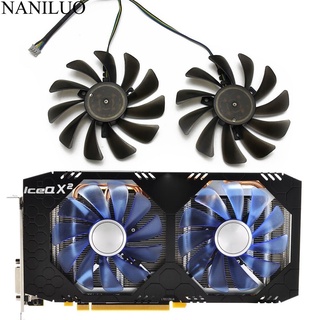 2PCS/lot 95MM FDC10U12S9-C CF1010U12S Replace For HIS AMD Radeon RX 580 590 RX580 RX590 IceQX2 Turbo Graphics Card Cooli