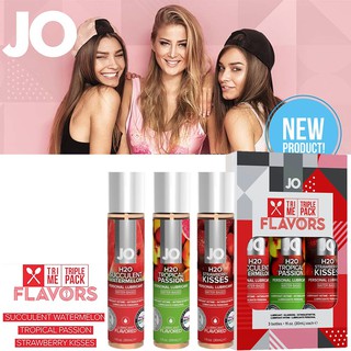 JO Tri Me Triple Pack Flavors Special Edition 30ml X3 เซ็ตผลิตภัณฑ์เจลหล่อลื่นสูตรพรีเมี่ยมรวม 3 กลิ่นสุดพิเศษ