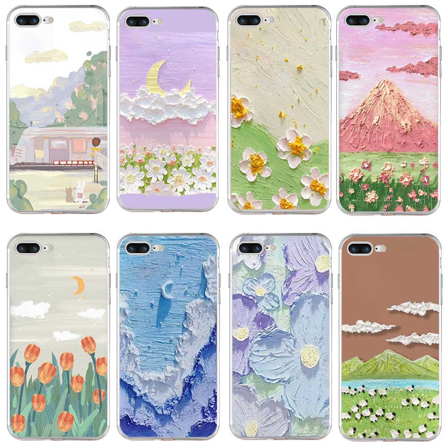 สําหรับ iphonee 7 plus 8 plus เคส TPU นิ่ม ซิลิโคน ป้องกัน เคสโทรศัพท์