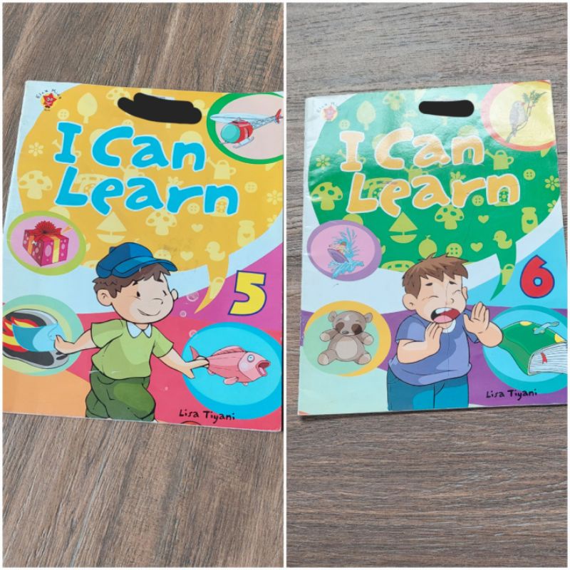 Preloved หนังสือการศึกษาเด็ก I CAN LEARN 5.6 X2 ชิ้น (SDH Diisonded BBRP Sheet Only BS)