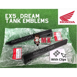 ถังเก็บน้ํา พร้อมคลิปหนีบ สําหรับ Honda EX5 Dream BSH Tank EMBLEM 87121/87122-GN5-000