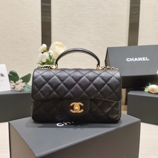 พรี Chanel 20cm AS2431กระเป๋าสะพาย กระเป๋าแฟชั่น กระเป๋าโซ่ หนังวัวแท้ หนังแกะ