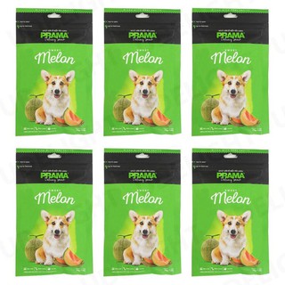 ขนมสุนัข Prama Stick รสเมลอน 70กรัม (6 ห่อ) PRAMA Dog Treat Melon Flavor Dog Snack 70g (6 bags)