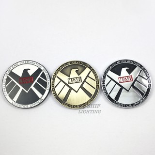 1 x Metal Marvel Hero S.H.I.E.L.D Logo Car Auto Motor Emblem Badge Sticker Decal