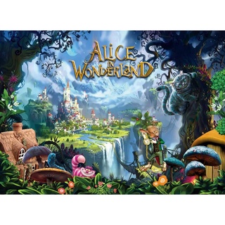 แบนเนอร์ ลาย Alice in Wonderland ขนาด 150X100 ซม. สําหรับตกแต่งปาร์ตี้วันเกิด