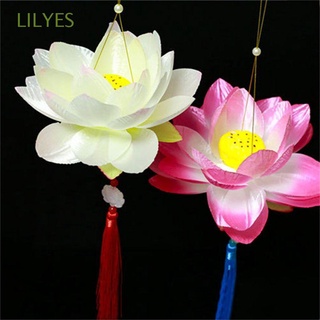 Lilyes โคมไฟดอกบัวน่ารัก แบบพกพา ของขวัญเทศกาลไหว้พระจันทร์กลางฤดูใบไม้ร่วง