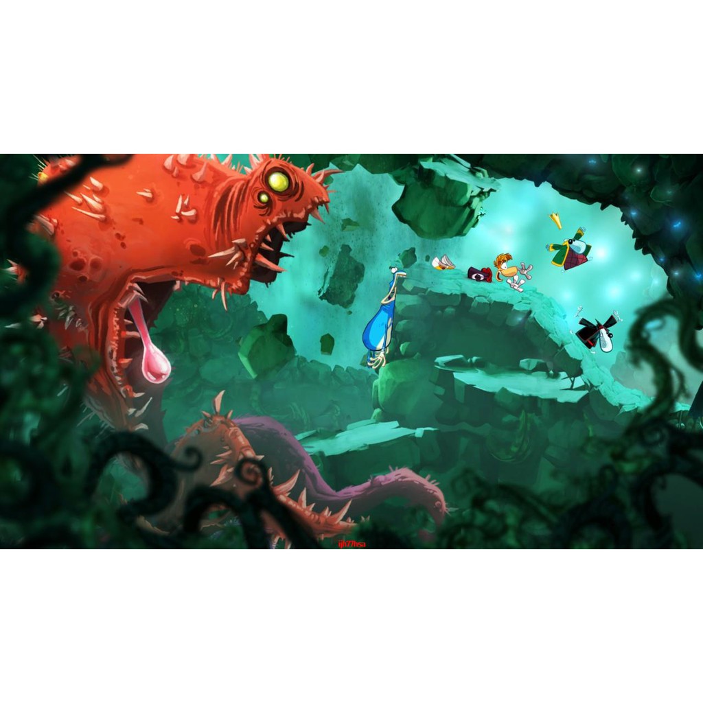 Xbox 360 Game Light Reman Origin Rayman Origins ตัวอักษรภาษาอังกฤษ ...