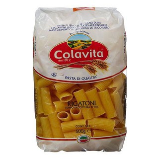 Colavita Pasta Di Qualita Rigatone 500g.  โคลาวิต้าพาสต้าดิควอลิตาริกกาโทน 500 กรัม