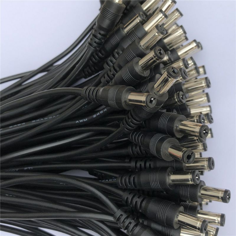 สายไฟ dc 5.5*2.1 หัวสายไฟ dc สายไฟ dc อะแดปเตอร์ช่องเสียบ  แจ็คdc