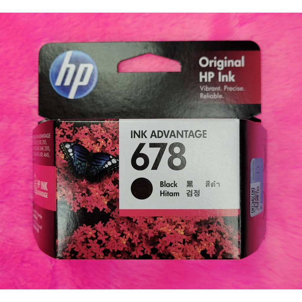 หมึกแท้ HP 678 BK สีดำ