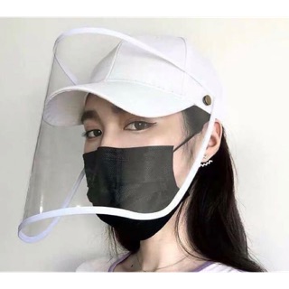 หมวกกันละอองฝอย หมวกแก๊ป + Face Shield