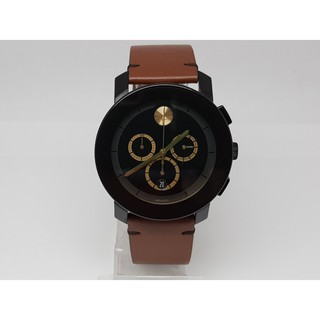 นาฬิกา MOVADO MENS 3600540 BLACK GOLD DIAL CHRONOGRAPH (สภาพดี)