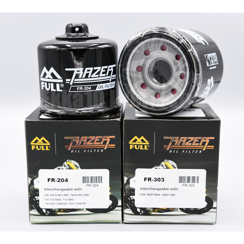 กรองน้ำมันเครื่อง Full Razer สำหรับ Bigbike หลายรุ่น ,Vespa, Royal Enfield