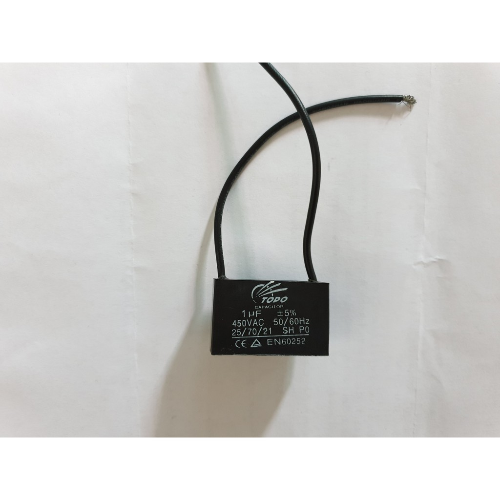 ตัวเก็บประจุสตาร์ทพัดลมเพดาน EN60252 1uF 450v