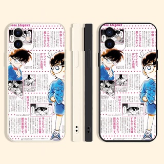 Conan เคสไอโฟน 12 pro 8พลัส Anime newspaper phone case iPhone 7 8 plus se 2020 13 pro max Xr Xs X max เคส นิ่ม