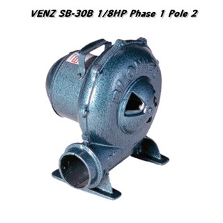 ตัวเป่าลม VENZ ท่อ 3" รุ่น SB-30B 1/8HP Phase 1 Pole 2 พัดลมท่อ พัดลมถังกลม พัดลม