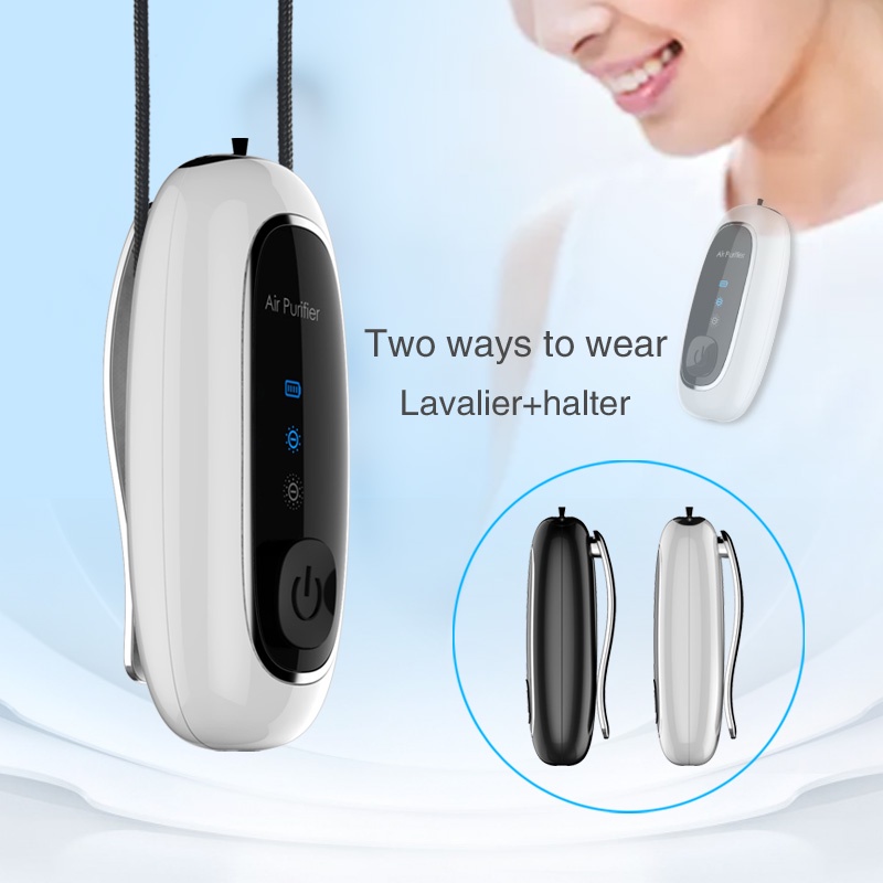 New With Clip Wearable Air Purifier Necklace Mini Personal Portable Air Freshener Ionizer120 5241