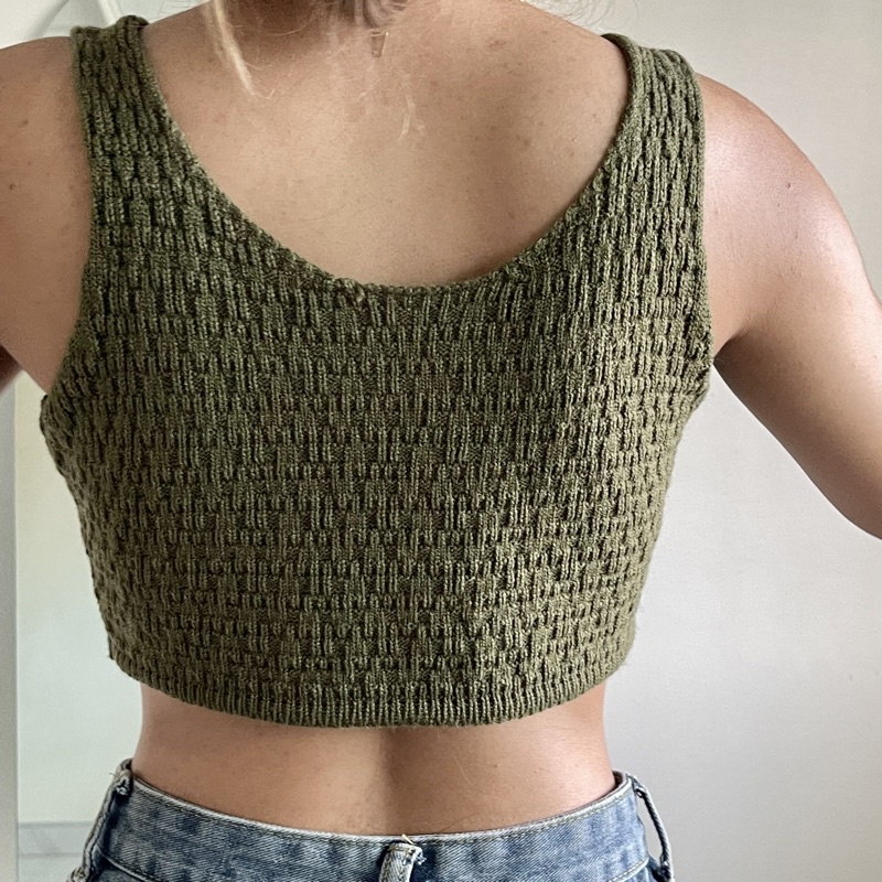 lot สุดท้าย (พร้อมส่ง)Knit knit top เสื้อกล้ามครอปไหมพรม 🧵 I socheap store - รูปที่ 4