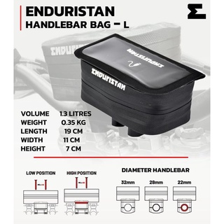 HandleBar Bag ENDURISTAN กระเป๋าติดแฮนด์ Size L