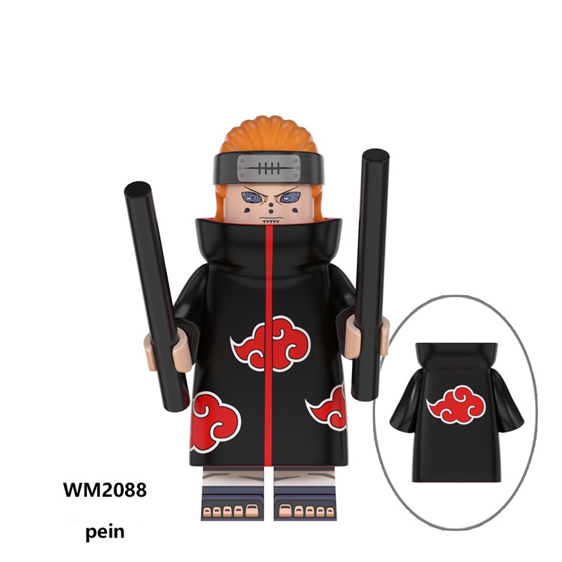 บล็อกตัวต่อ รูปการ์ตูนนารูโตะ Uchiha Obito Flame Fan เหมาะกับของขวัญ ของเล่นสําหรับเด็ก - รูปที่ 6