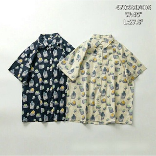 เชิ้ตแขนสั้นงานญี่ปุ่น Japanese styled short sleeves shirt