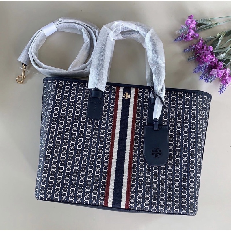 ผ่อน0แท้100 กระเป๋าสะพาย 53304 สีน้ำเงิน TORY BURCH Gemini Link - Main Image