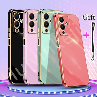 เคสโทรศัพท์ซิลิโคน TPU แบบนิ่ม ชุบไฟฟ้า ขอบตรง สําหรับ Infinix Note 12 Pro 5G X671B Note 12 5G X671