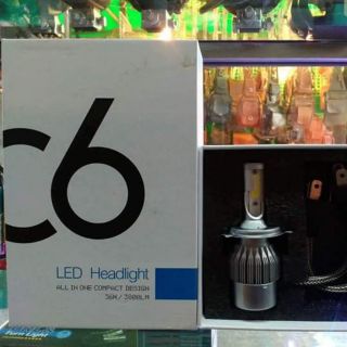 C6 LED ไฟหน้า H4 cob 36w