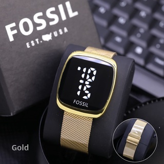 ใหม่ นาฬิกาข้อมือดิจิทัล F-OSSlL สายโซ่ 3.5 ซม. พร้อมกล่อง สําหรับผู้หญิง