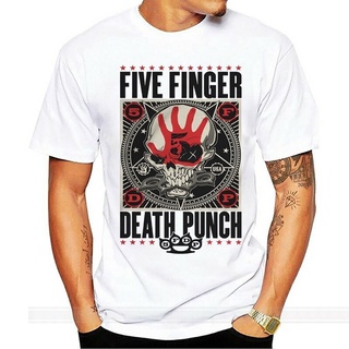 เสื้อยืดผ้าฝ้ายพิมพ์ลายแฟชั่น เสื้อยืดแขนสั้น พิมพ์ลายวงร็อค Death Punch FFDP พลัสไซซ์ สีขาว แฟชั่นฤดูร้อน สําหรับผู้ชาย