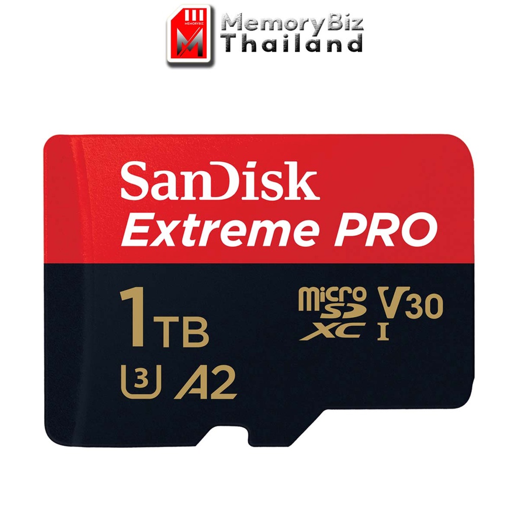 SanDisk Extreme Pro Micro SD Card SDXC 1TB Speed 170MB/s เขียน90MB/s (SDSQXCZ_1T00_GN6MA) โทรศัพท์ แท็บเล็ต Surface