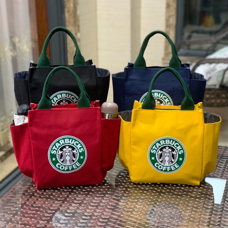 NeW กระเป๋าstarbucks กระเป๋าผ้า กระเป๋าผ้าแคนวาส พร้อมส่งใน