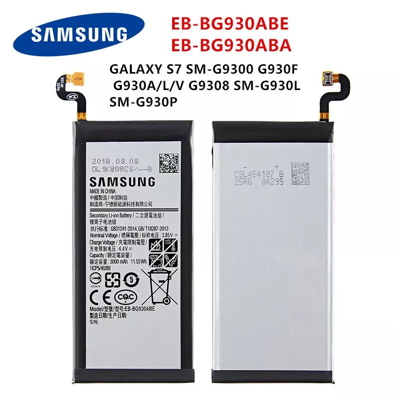 แบตSAMSUNG EB-BG930ABE EB-BG930ABA แบตเตอรี่3000MAh SAMSUNG GALAXY S7 SM-G9300 G930F G930A/L/V G9308
