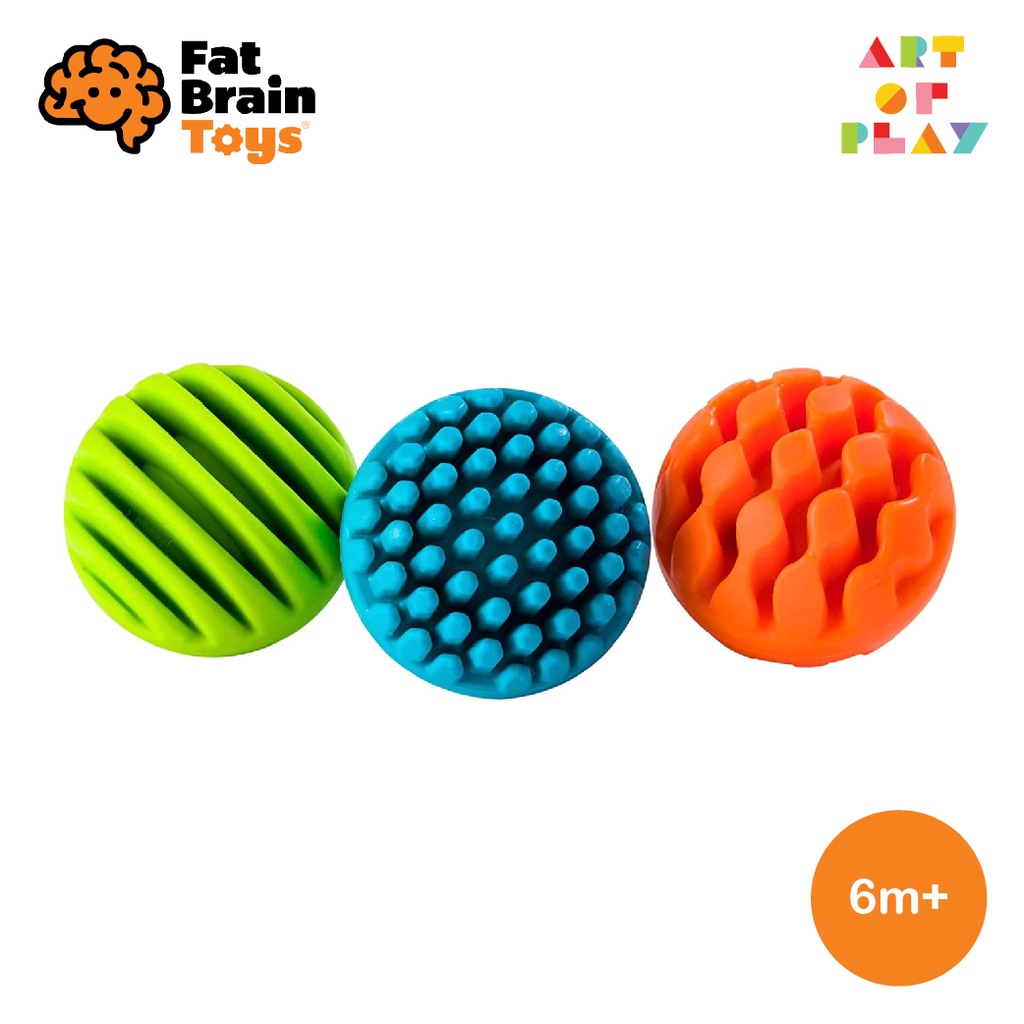 Sensory Rollers - ลูกบอล sensory ที่มีเสียง ของเล่นสำหรับอายุ 6 เดือนขึ้นไป จาก Fat Brain Toys