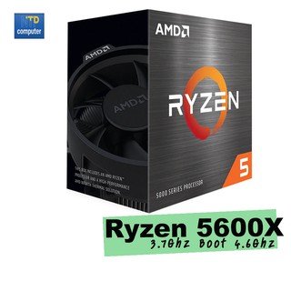 CPU AMD AM4 Ryzen 5 5600X 3.7Ghz Boot 4.6Ghz ของใหม่