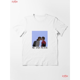 2022 MJ And Peter Essential T-Shirt ผู้หญิง ดพิมพ์ลาย เสื้อยืดผ้าฝ้าย คอกลม cotton ความนิยม sale Unisex