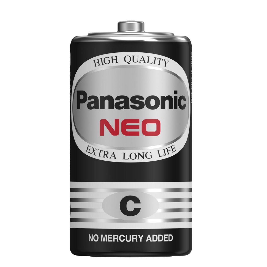 แท้ 100% Panasonic NEO  Size C แพ็ค 2 ก้อน R14NT/2SL Battery Pana C ถ่าน C ถ่านC Panasonic C