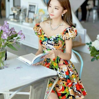 Vintage Dress Colorful