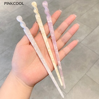 Pinkcool สไตล์จีน กิ๊บติดผม อะซิเตท เรซิน ตะเกียบ ผู้หญิง กิ๊บติดผม