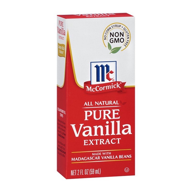 ของใหม่หมดอายุปี 2028คะ McCormick Pure Vanilla Extract แม็คคอร์มิค  กลิ่นวานิลลาธรรมชาติ ขนาด 29ml และ 59 ml