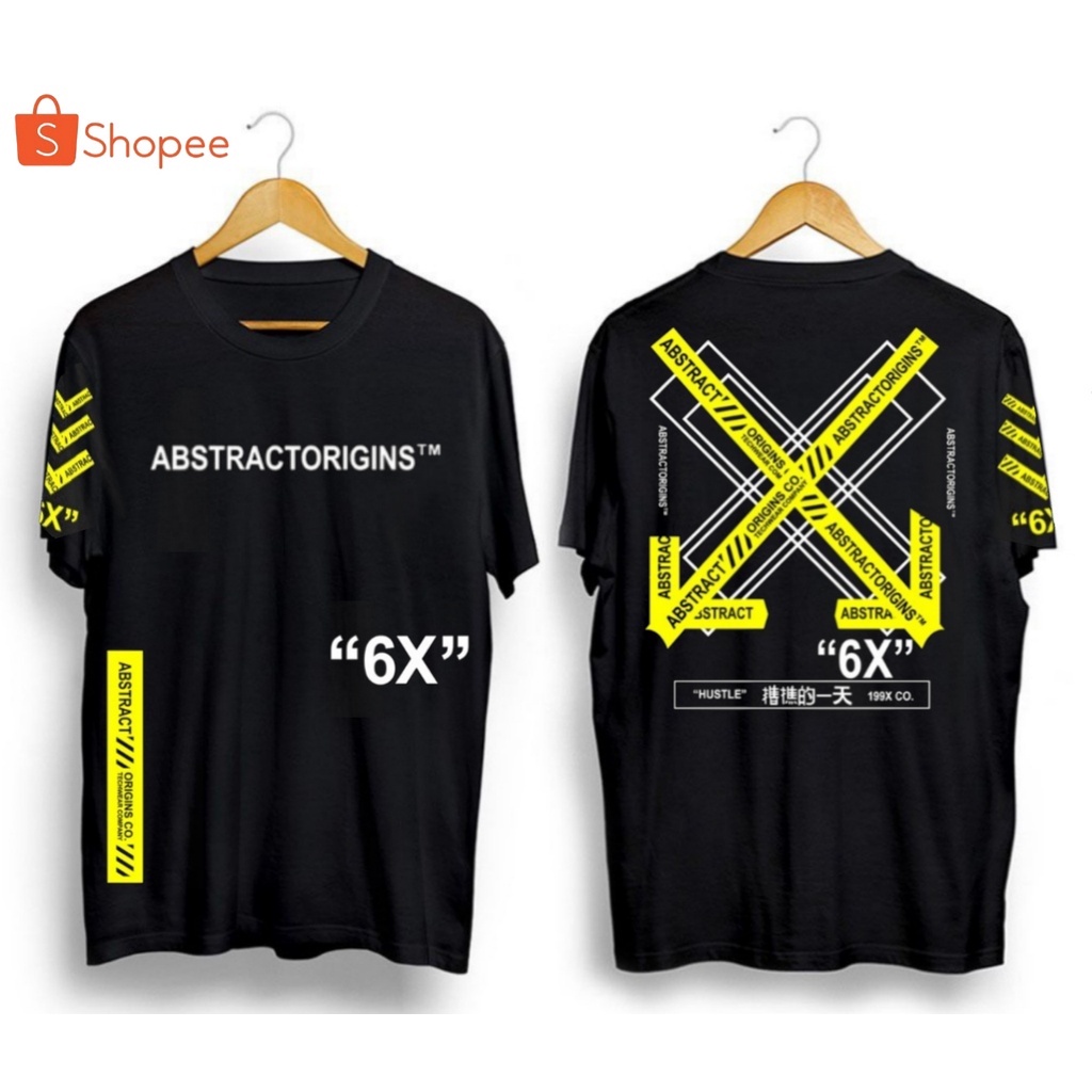 เสื้อยืด พิมพ์ลาย DISTRO ABSTRACT ORIGINS 6X สําหรับผู้ชาย