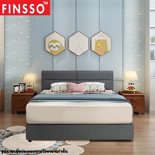 💐FINSSO💐: หัวเตียง เตียง  คุณภาพดี  ขนาด 5 ฟุต (HARRIETTE Divan Single /Queen Size Bed Frame)