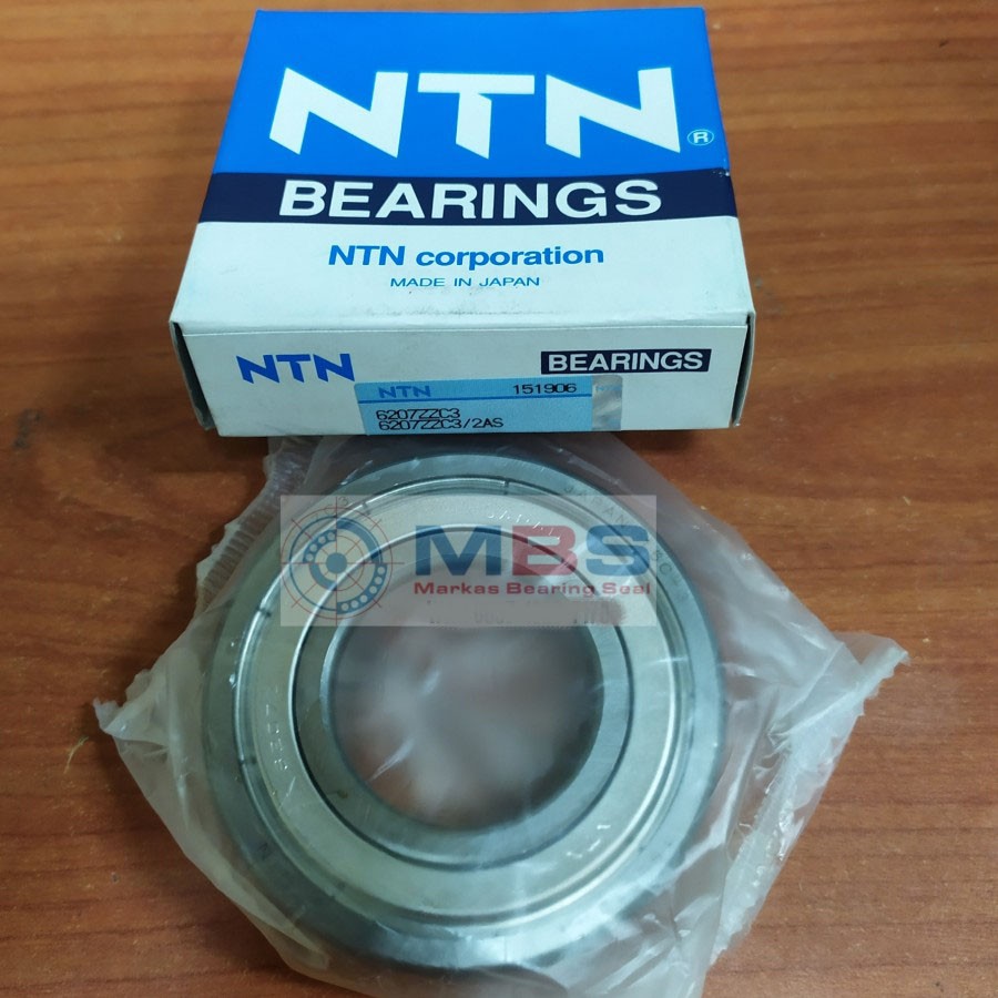 BEARING 6207 ZZ C3 NTN BRAND ORIGINAL JAPAN 6207ZZC3