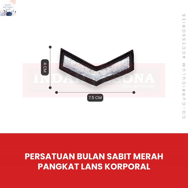 อุปกรณ์เสริม BADGE RANK 1 LANS KOPERAL EMBROIDERY (PBSM)