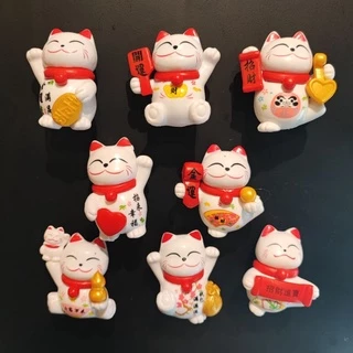 Cat Magnet ตุ๊กตาแมวแม่เหล็ก หัวหมุนได้ มี 18แบบ แม่เหล็กติดตู้เย็น ติดบอร์ด
