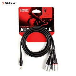 D’Addario® PW-MPXLR-06 สายแปลงแจ็ค Aux จาก 3.5 mm เป็น XLR 2 หัว ยาว 6 ฟุต สำหรับต่อมือถือกับระบบเครื่องเสียง