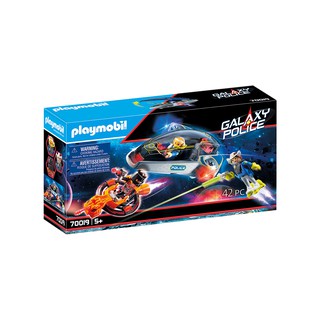 Playmobil 70019 Galaxy Police Glider แอ็คชั่นฟิกเกอร์ ตำรวจอวกาศ ยานอวกาศไล่ล่า