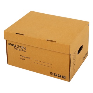 กล่องฝาครอบ PACK IN 31.1X41.3X26.4 CM กล่องและกระดาษ CARTON STORAGE BOX PACK IN 31.1X41.3X26.4CM อุปกรณ์แพ็คกิ้ง