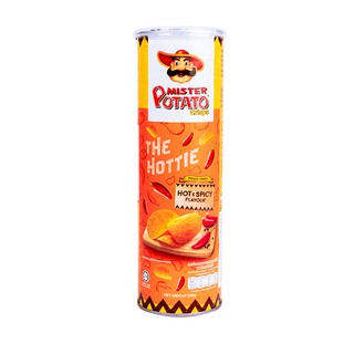 Mister Potato Potato Crisps Hot &amp; Spicy 100g. มิสเตอร์ โปเตโต้ มันฝรั่งแผ่นทอดกรอบรสเผ็ด 100 กรัม